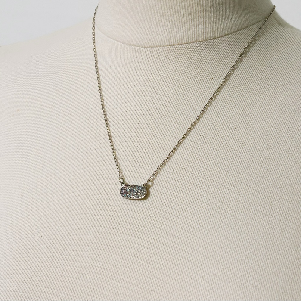 Crystal Pendant Silver-Tone Necklace from Buckle